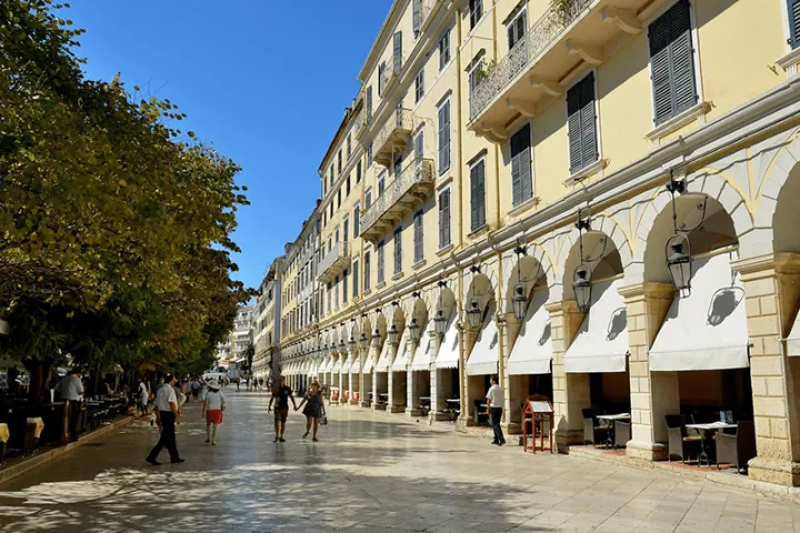 Liston Square in Corfu